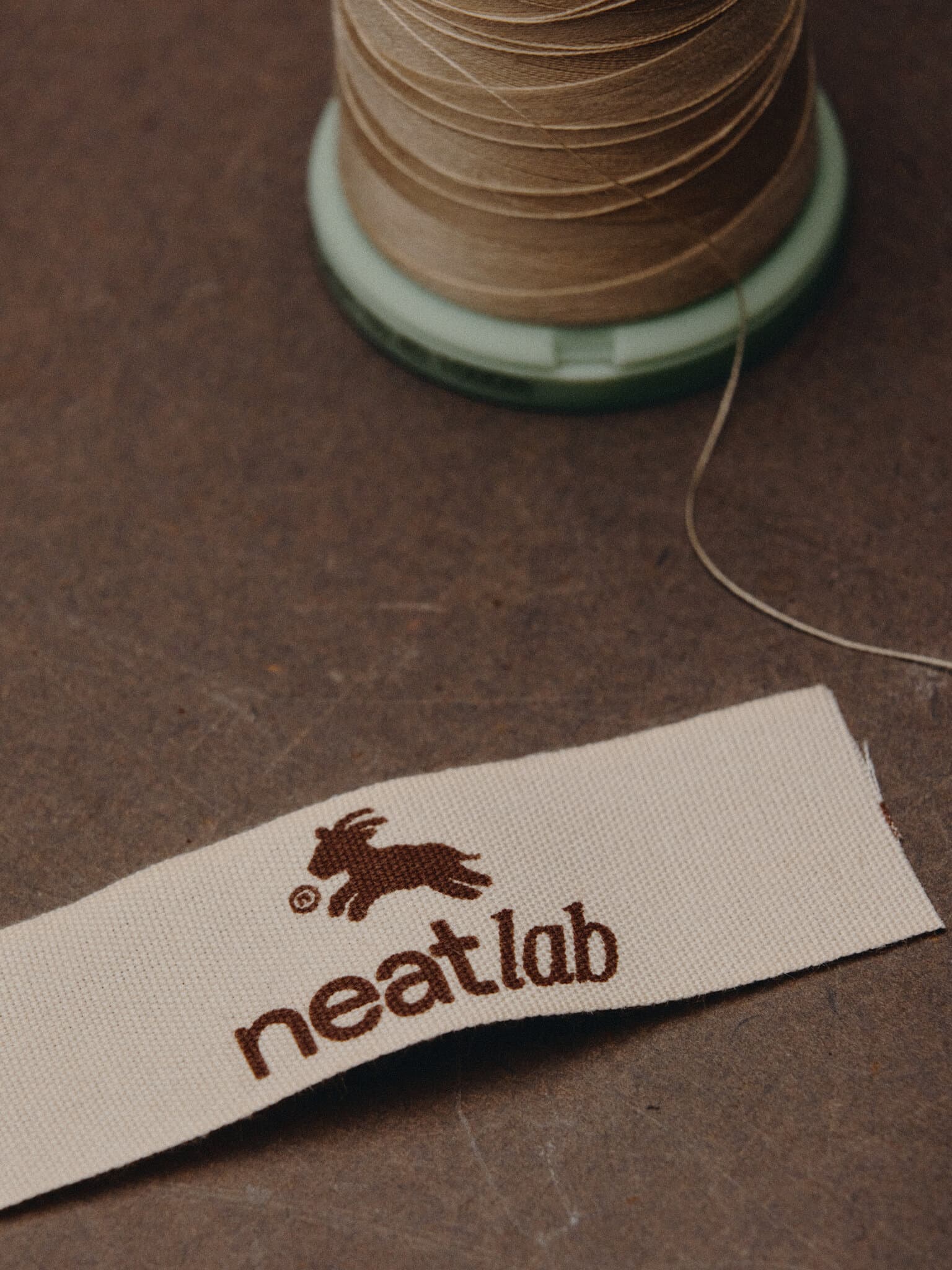 Label with Goat and neatlab print